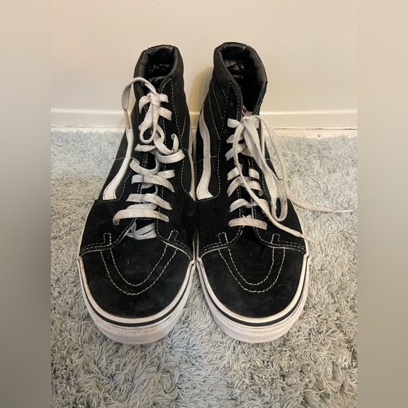 Vans Mens Black 500714 Old Skool Canvas Suede Lace Up Sneakers Size US 11 - Picture 2 of 8